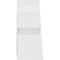 Ekena Millwork Richland Architectural Grade PVC Gable Bracket, 60"W x 15"H x 6"D x 6"F, 6/12 Pitch GBP060X15X0606RIC00 - alternate 2